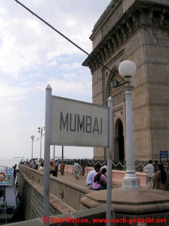 Mumbai/Bombay, Bootsanleger am "Gate of India"