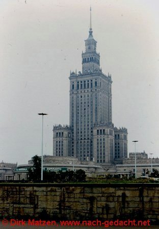 Warschau, Palast fr Kultur und Wissenschaft 1987