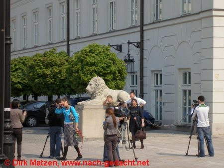 Warschau, Reporter am Prsidentenpalast