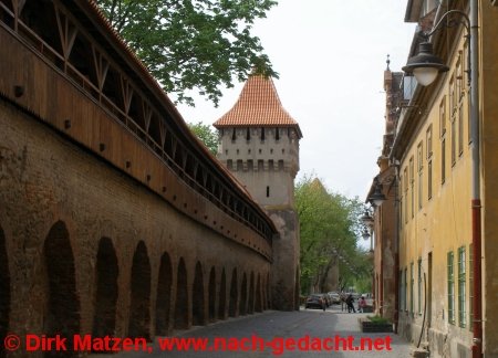Sibiu, Hermannstadt - Stadtmauer und Tpferturm