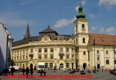 Sibiu, Hermannstadt - Rathaus und rmisch-katholische Stadtpfarrkirche