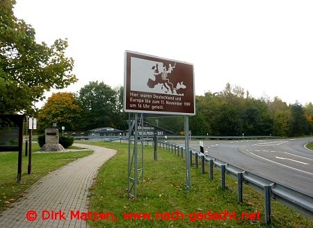 Eckertal Hinweistafel DDR-Grenze