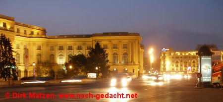 Bukarest, frherer Knigspalast und Hilton Hotel