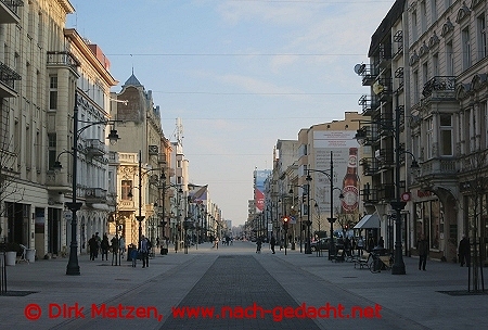 Lodz, ulica Piotrkowska nach Sden