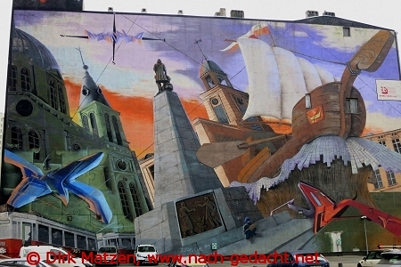 Lodz, grte Wandmalerei Europas