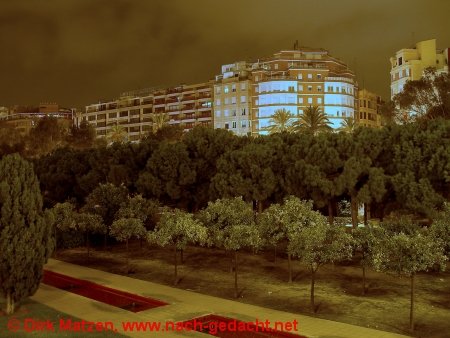 Valencia, "Parque del Turia" bei Nacht
